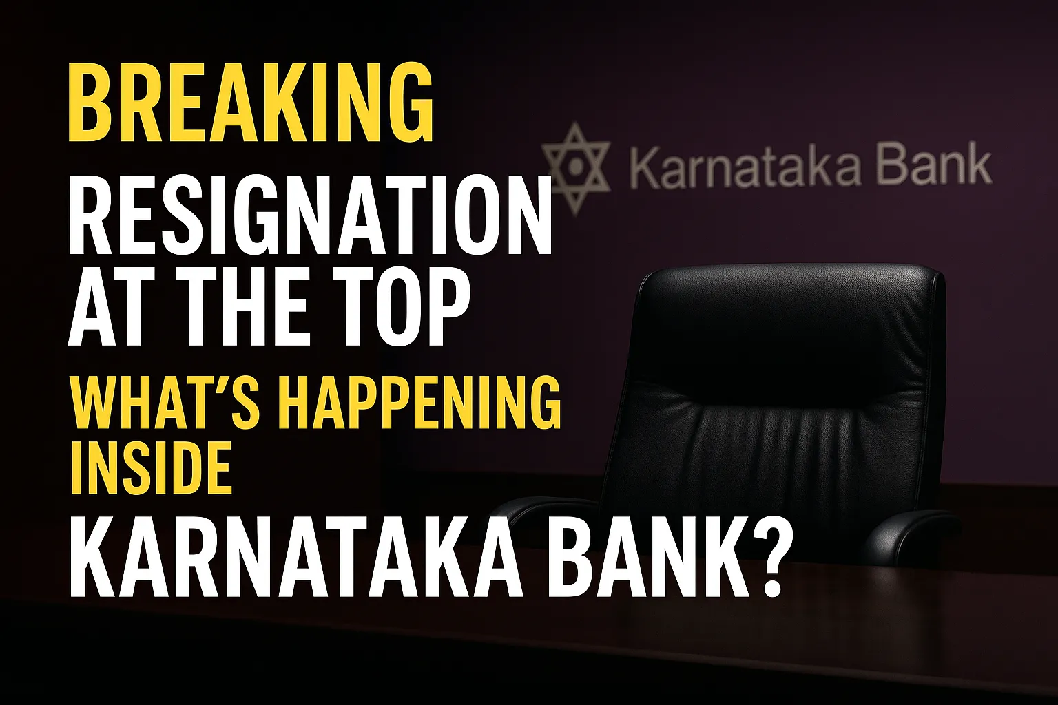 Karnataka Bank Resignation
