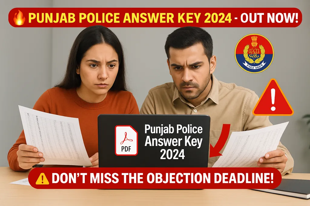 punjab police constable exam answer key