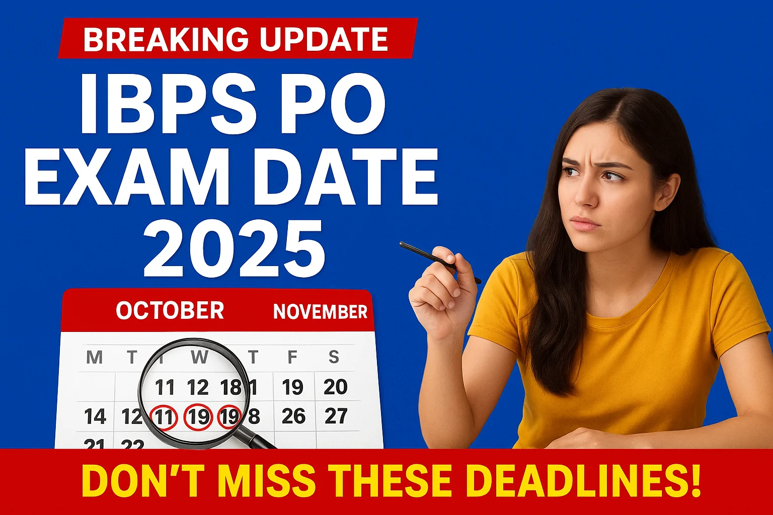 ibps po exam date 2025