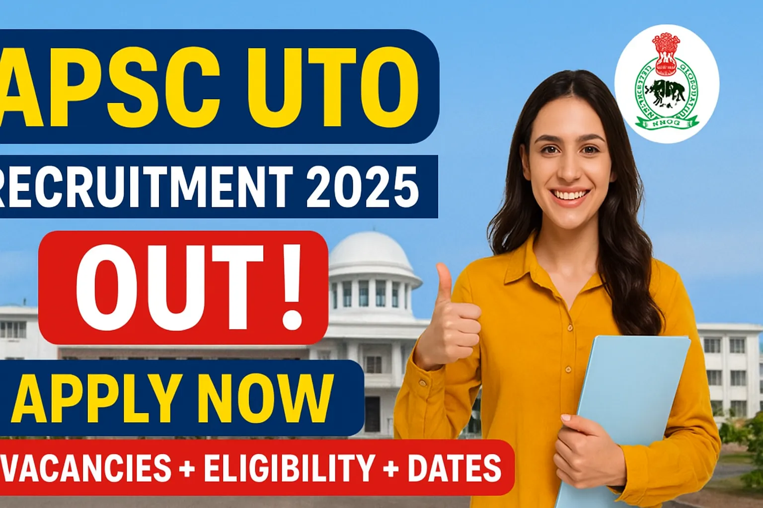 APSC UTO Recruitment 2025
